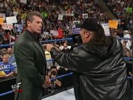 Paul Heyman giving it to Vince McMahon.